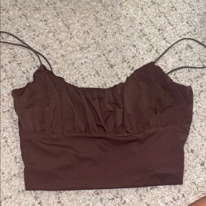Elegant Brown Women's Top